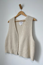 Load image into Gallery viewer, GRANNY COTTON SWEATER VEST - NATUREL

