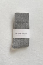 Load image into Gallery viewer, CLASSIC CASHMERE SOCKS - GREY MELANGE
