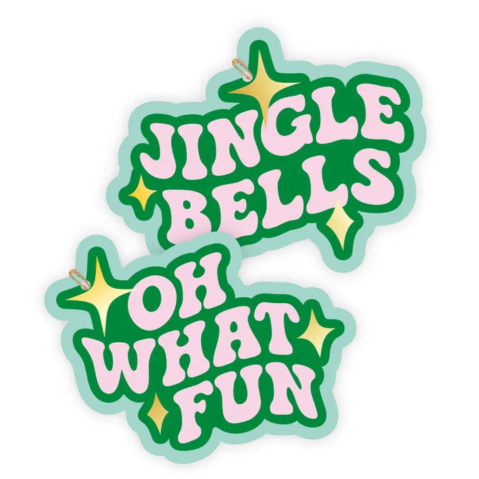 JINGLE BELLS GIFT TAG PACK OF 6