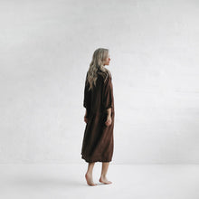 Load image into Gallery viewer, Oversized Linen Dress - Brown

