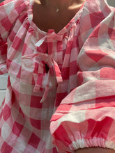 Load image into Gallery viewer, Sammie Smock Blouse - Pink Check
