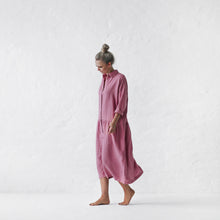 Load image into Gallery viewer, Oversized Linen Dress - Blossom Pink
