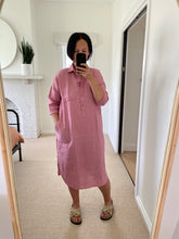 Load image into Gallery viewer, Shirt Dress Blossom Pink
